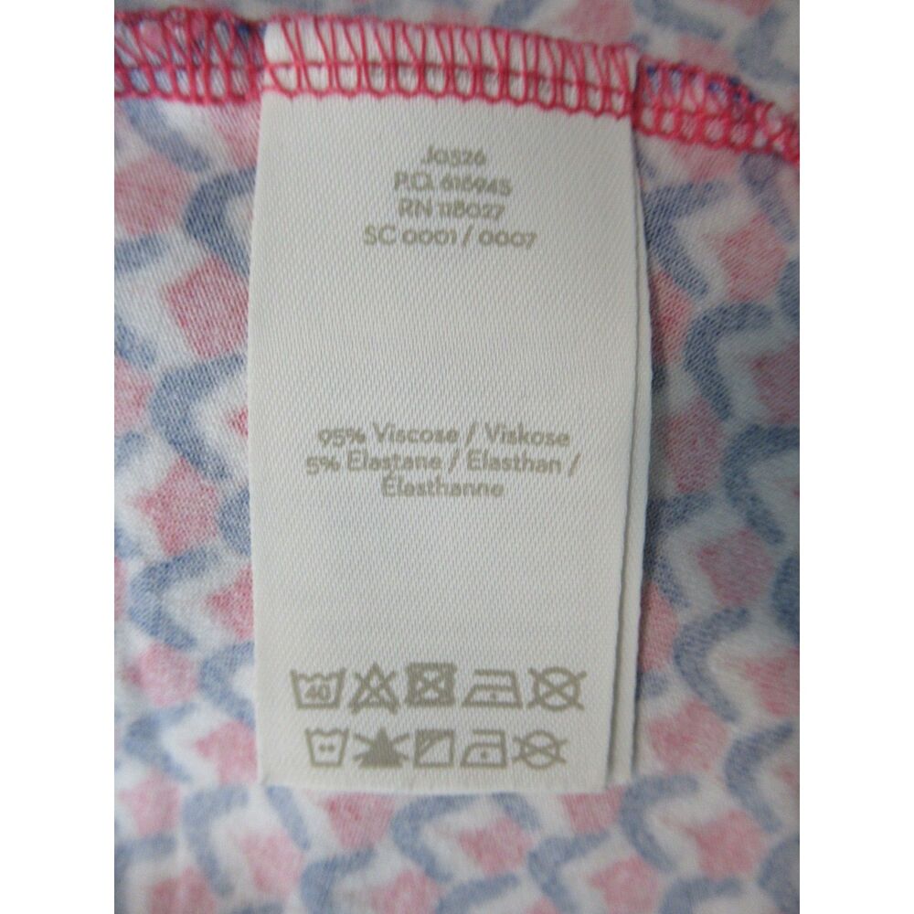 Boden Amelie Jersey Dress in Pink & Navy Geometric Print Size 8 - Picture 4 of 5